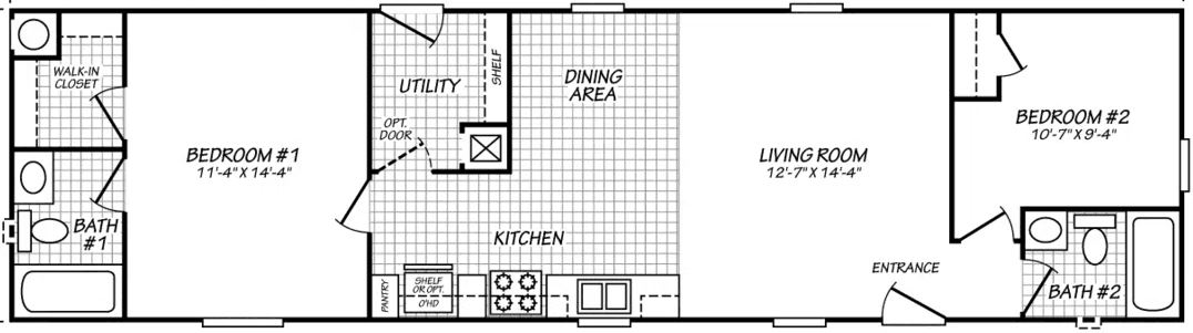 Canyon lake 15562x floor plan home features