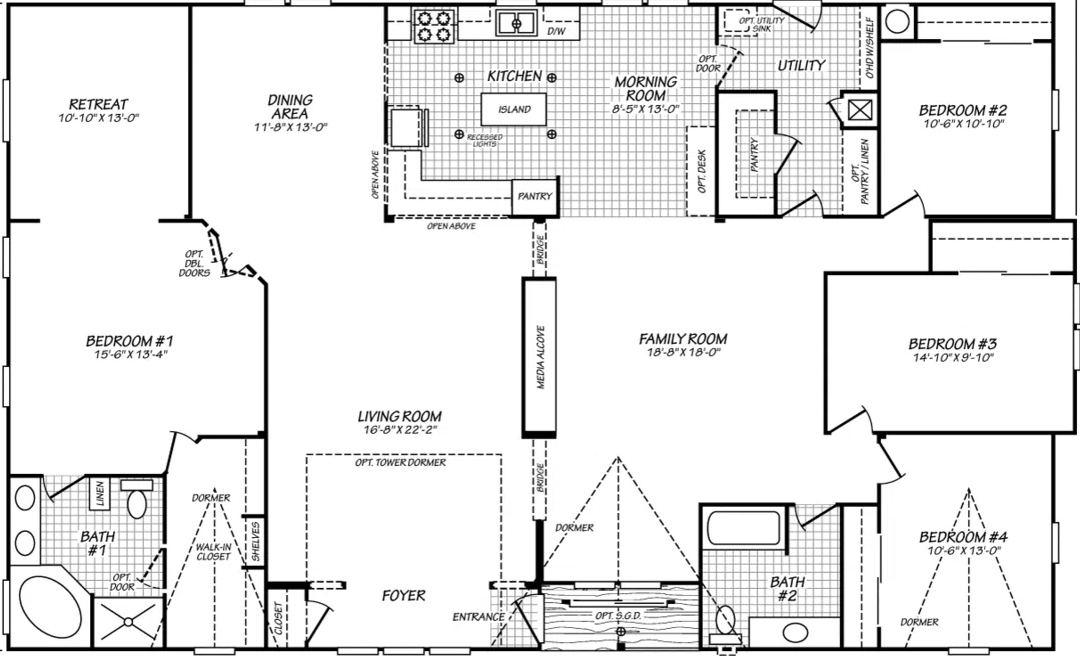 Vogue ii floor plan home features