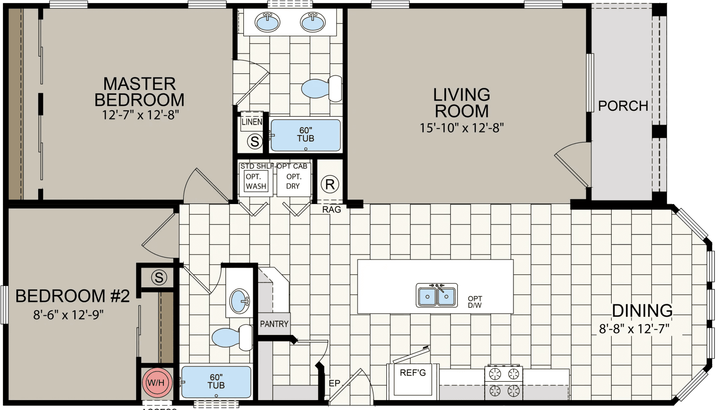 Af2849x floor plan home features