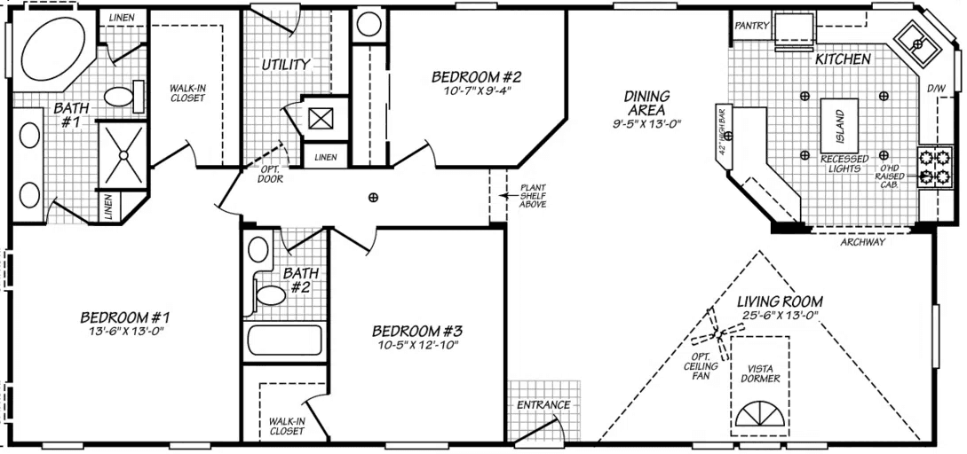 Vogue ii 28573l floor plan home features