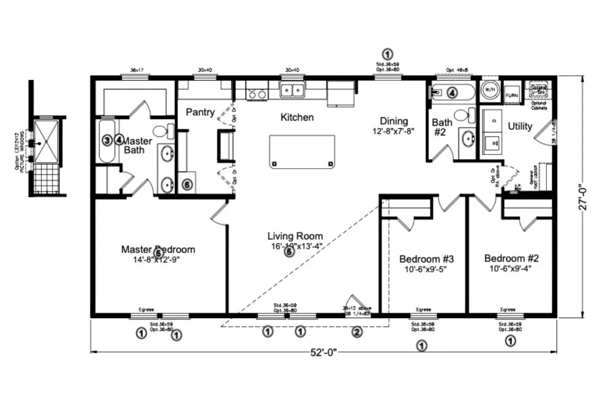 Canyon floor plan home features