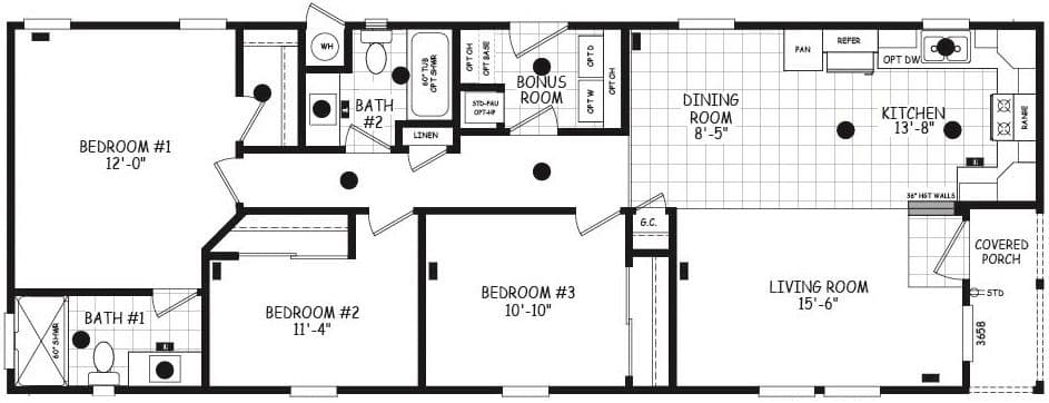 Edge 20563b floor plan home features