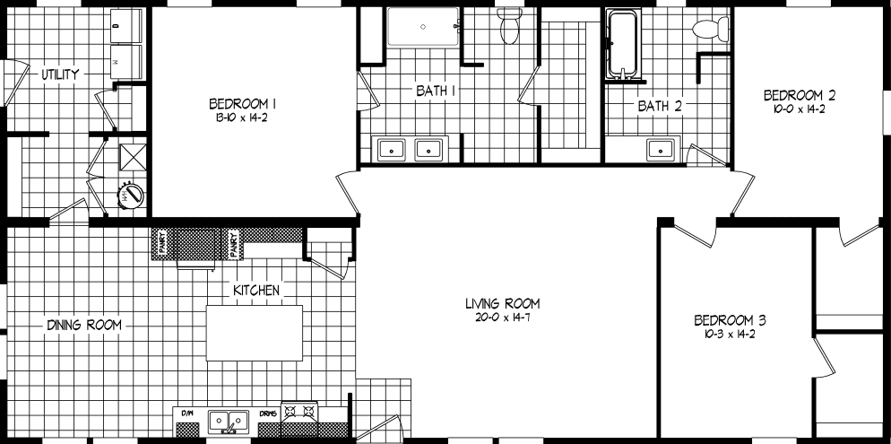 Bryce floor plan home features