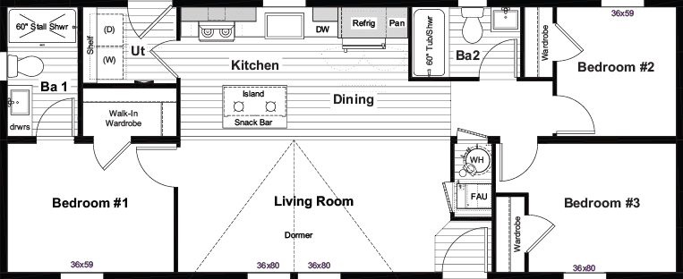 Wings floor plan home features