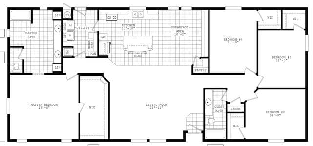 Santa fe ii 32704b floor plan home features