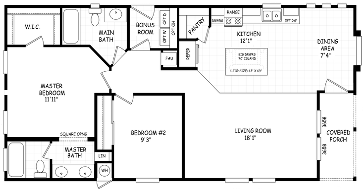 Sedona ridge 24482a hero and floor plan home features