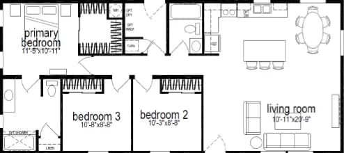 Ridgewood j829c floor plan home features