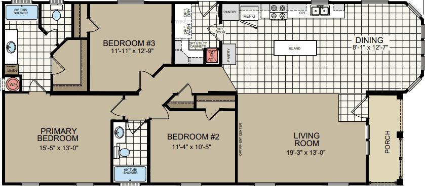 Af2861x floor plan home features