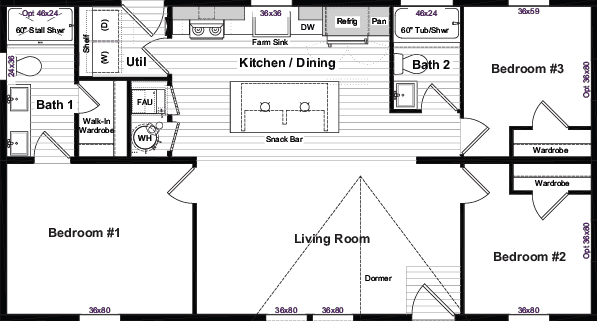 Velvet floor plan home features