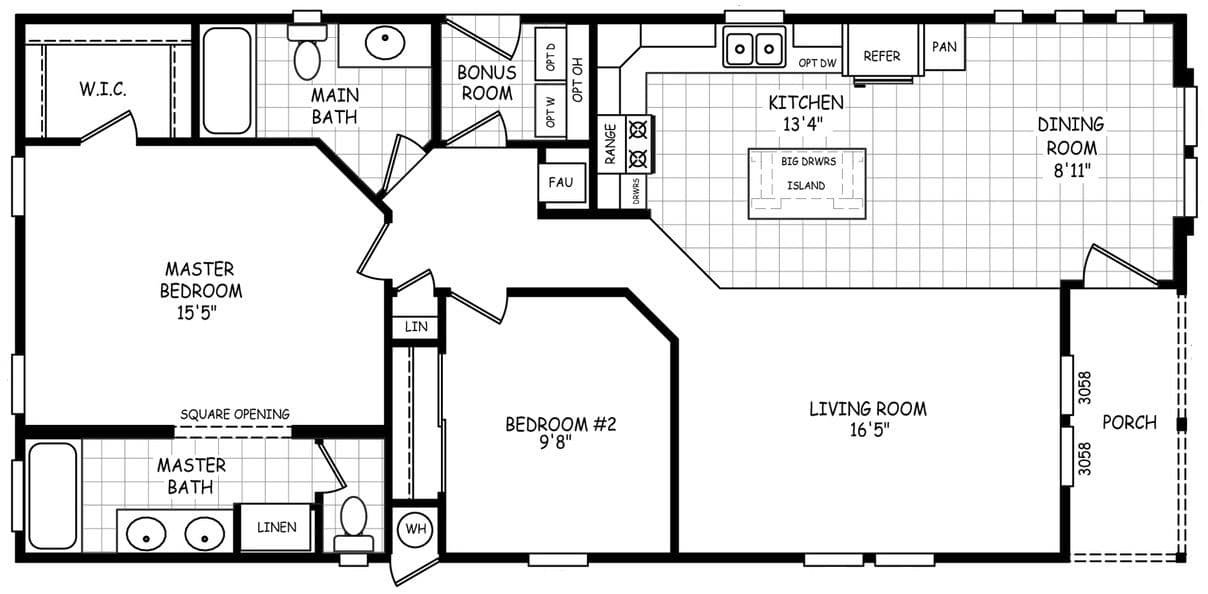 Sedona ridge 24502a hero and floor plan home features