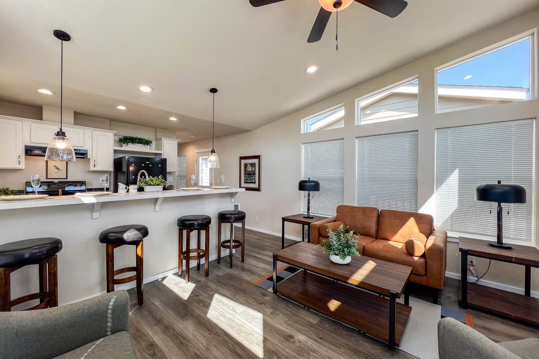 The cabana interior home features