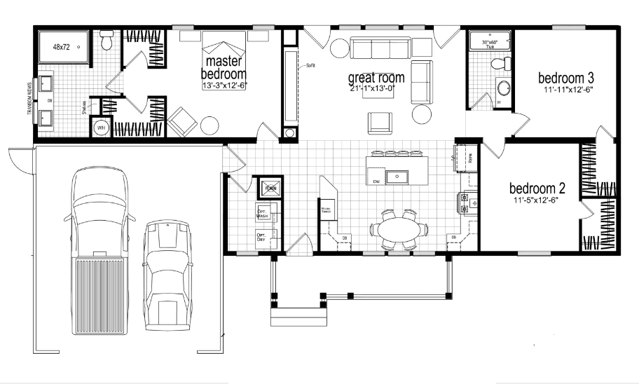 Helena floor plan home features