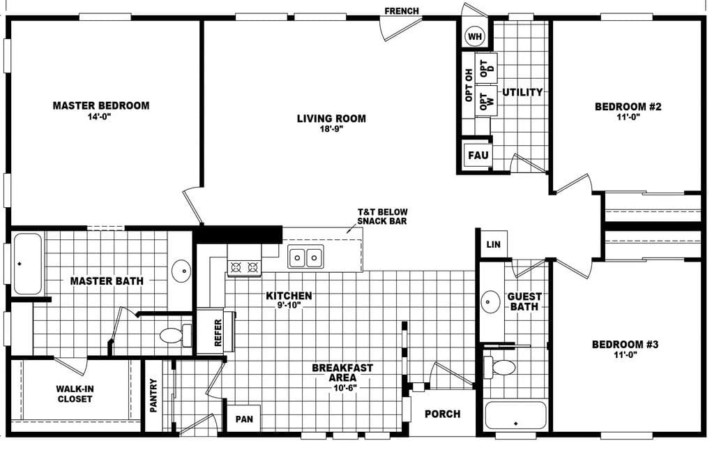 Mountain ridge 32523b floor plan home features