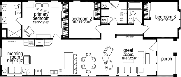 Nicolet floor plan home features