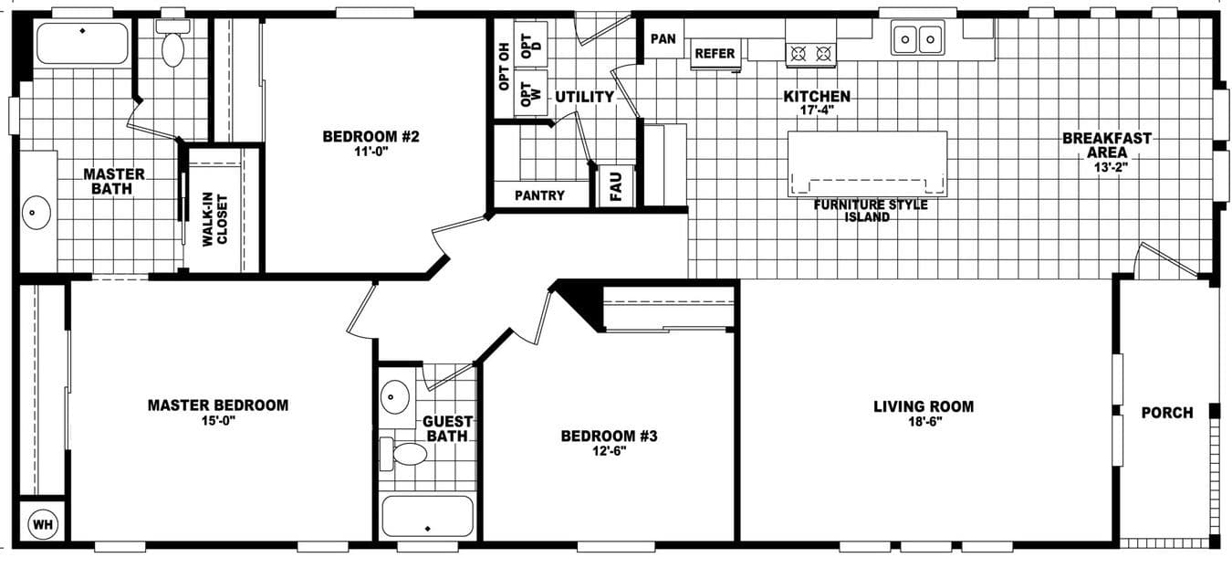 Westin porch 28603a floor plan home features