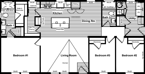 Miles floor plan home features