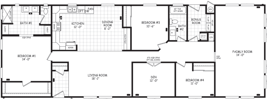 Edge 28764a floor plan home features