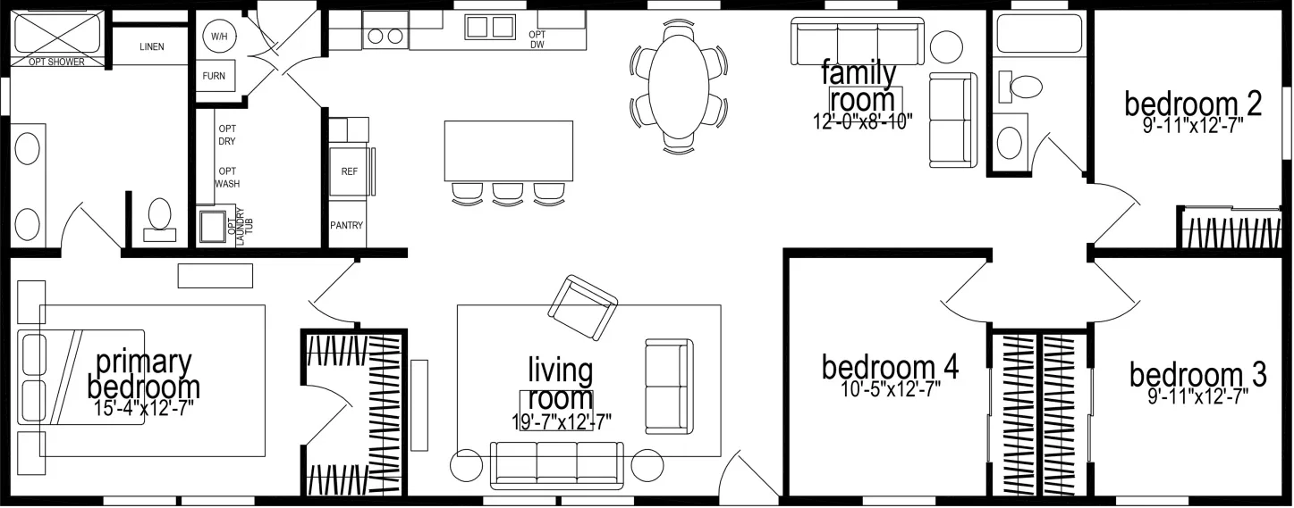 Hillcrest g881 floor plan home features