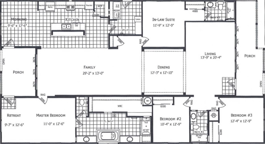 Birch floor plan home features