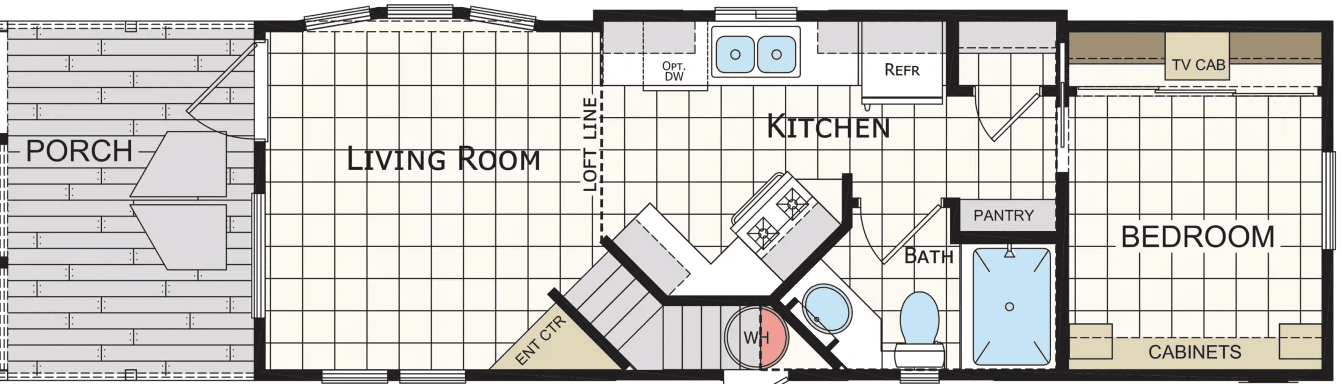 Desert vista 239 floor plan home features