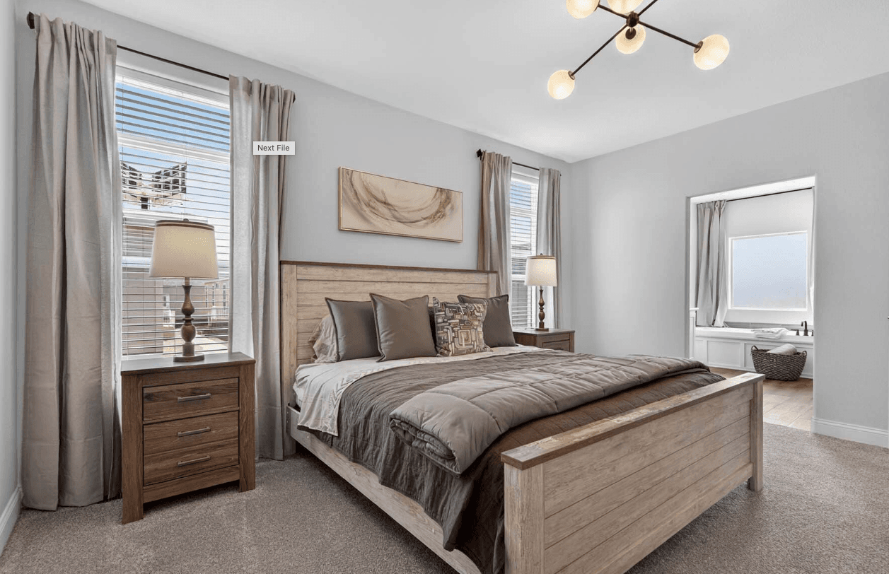 Hacienda bedroom home features