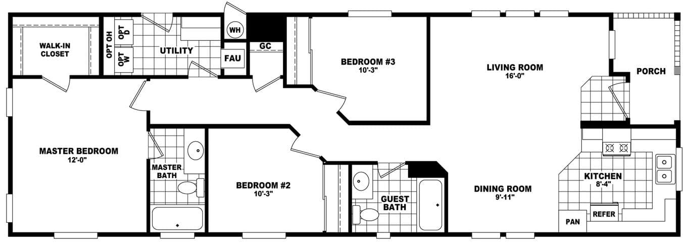 Wide homes 20603c floor plan home features