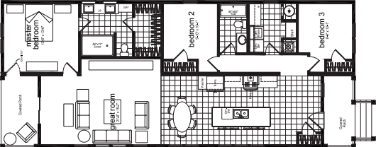 Clearwater floor plan home features