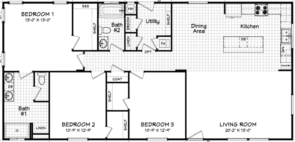 Coronado 28563s floor plan home features