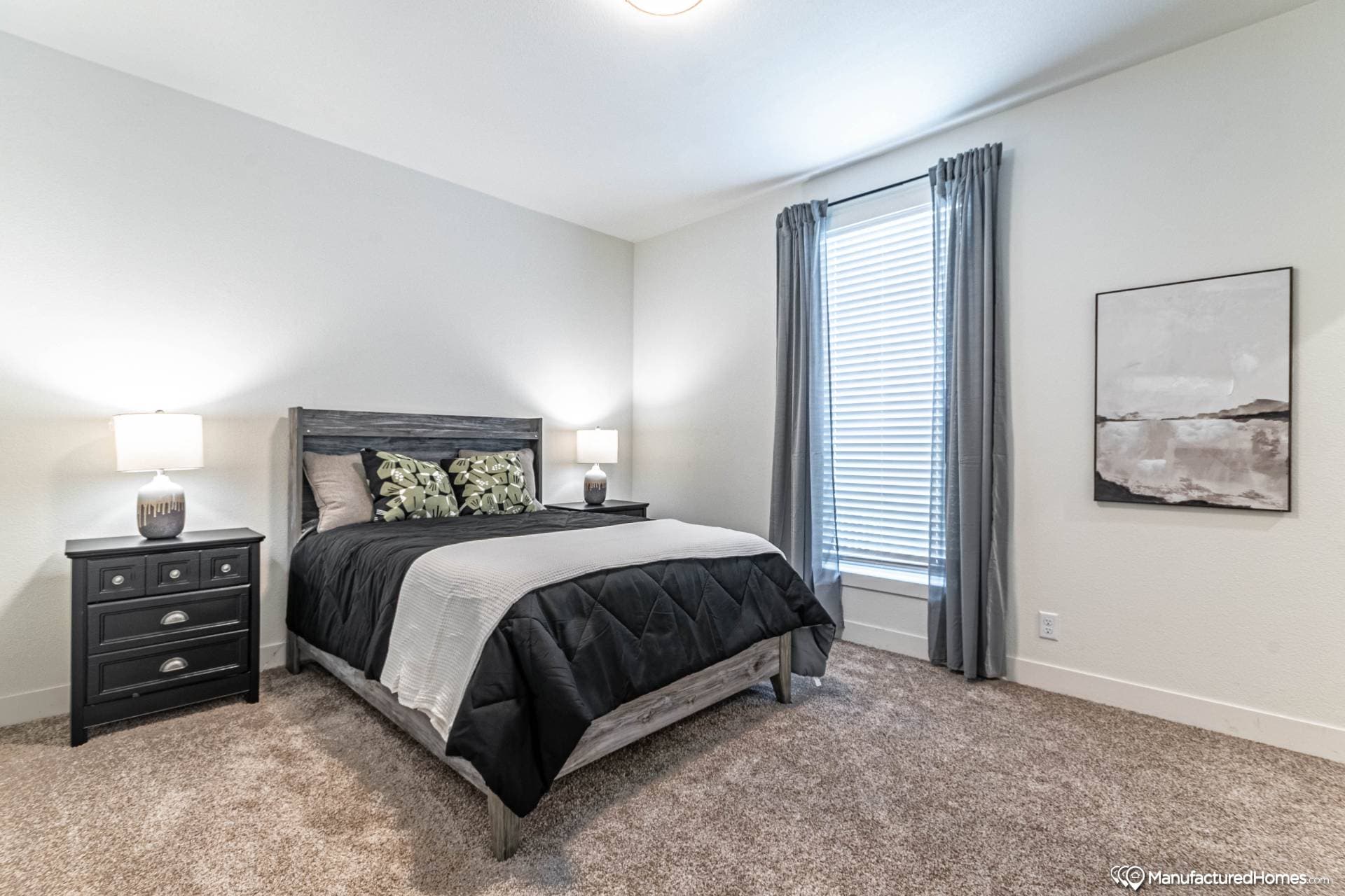 Instant housing farmhouse bedroom home features