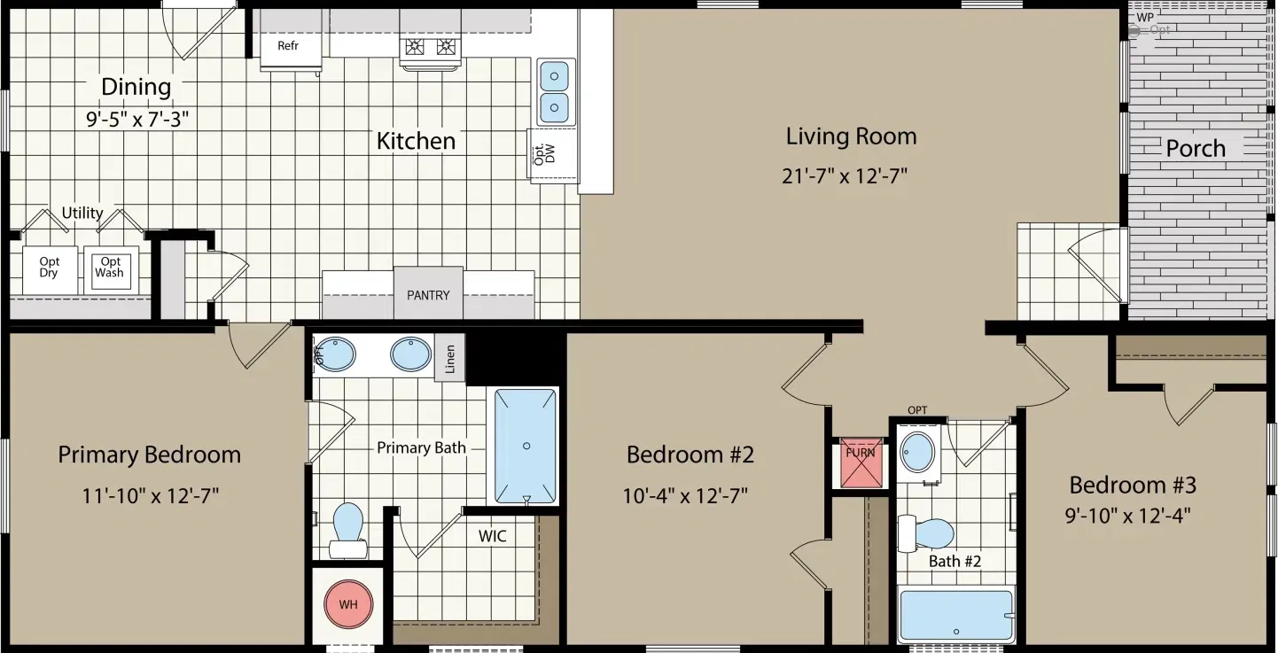 Champion select hero and floor plan home features