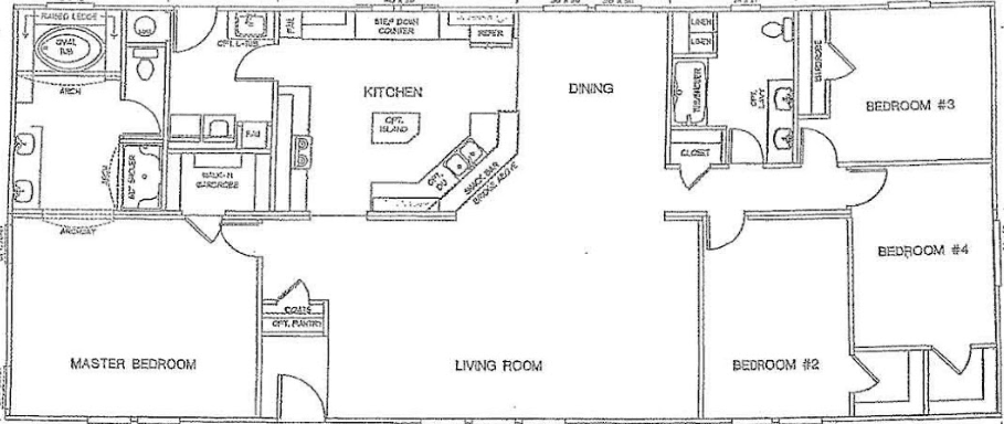 K2770a (4br) floor plan home features