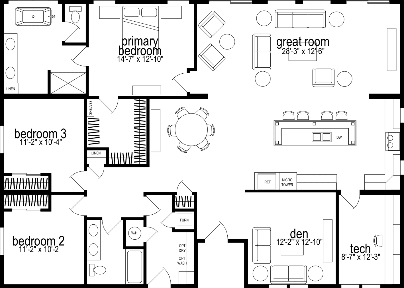 Roberto floor plan home features