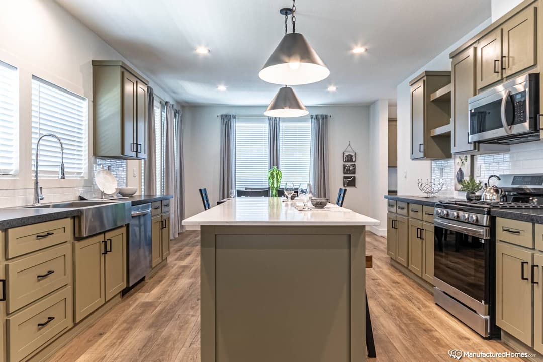 Instant housing farmhouse kitchen home features