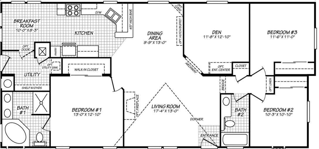 Vogue ii 24522f floor plan home features