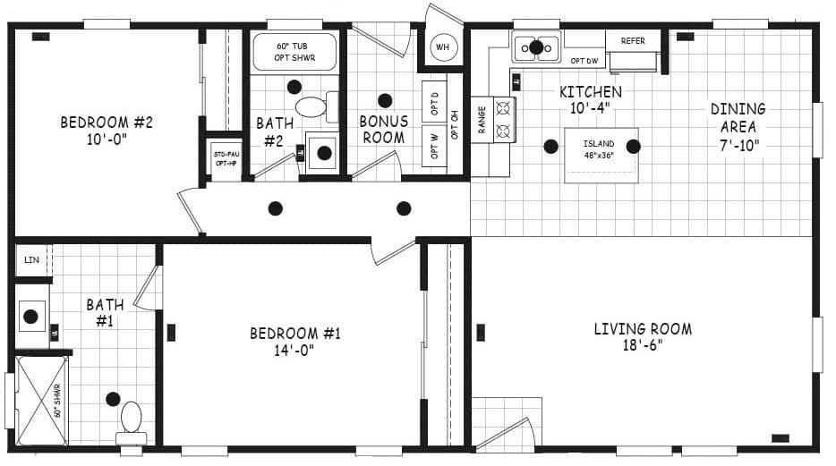 Edge 20522a floor plan home features