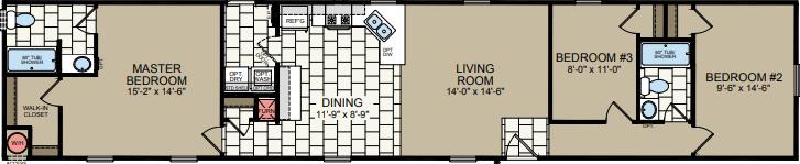 Sunrise sr1676 floor plan home features