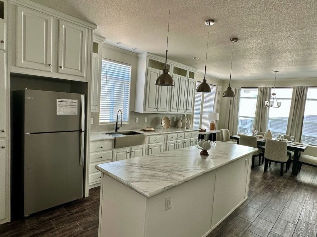 Farm house kitchen home features