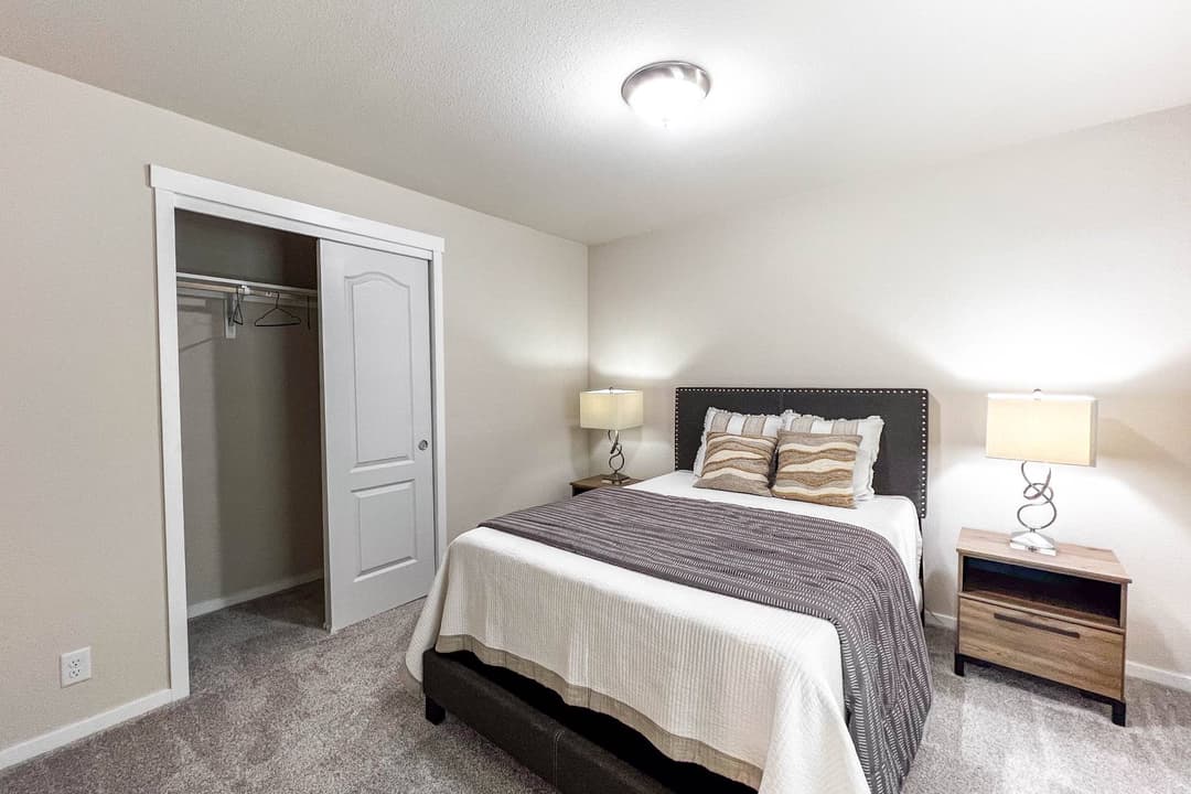 The cabana bedroom home features