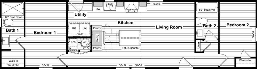 Still the one floor plan home features