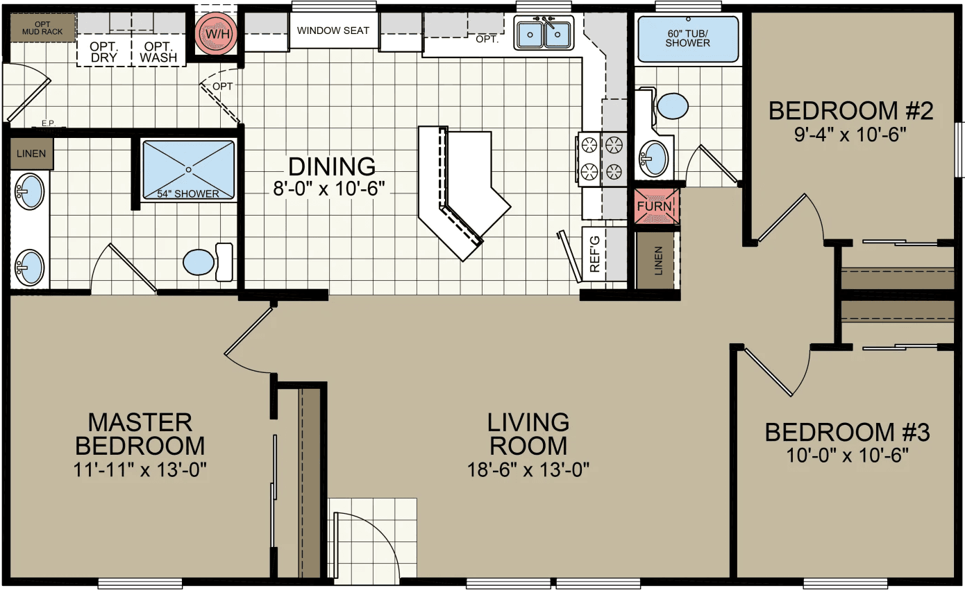 Af2844 floor plan home features