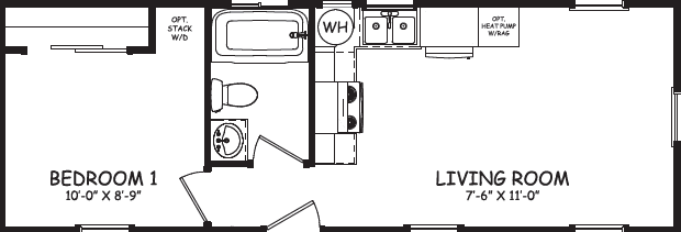 Casita e ansi floor plan home features