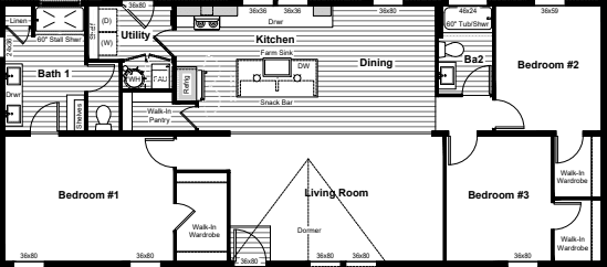 Coltrane floor plan home features