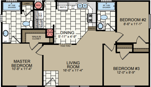 Sunrise sr2440 floor plan home features