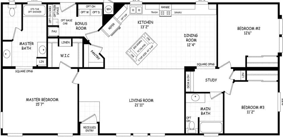 Sedona ridge 28583b floor plan home features