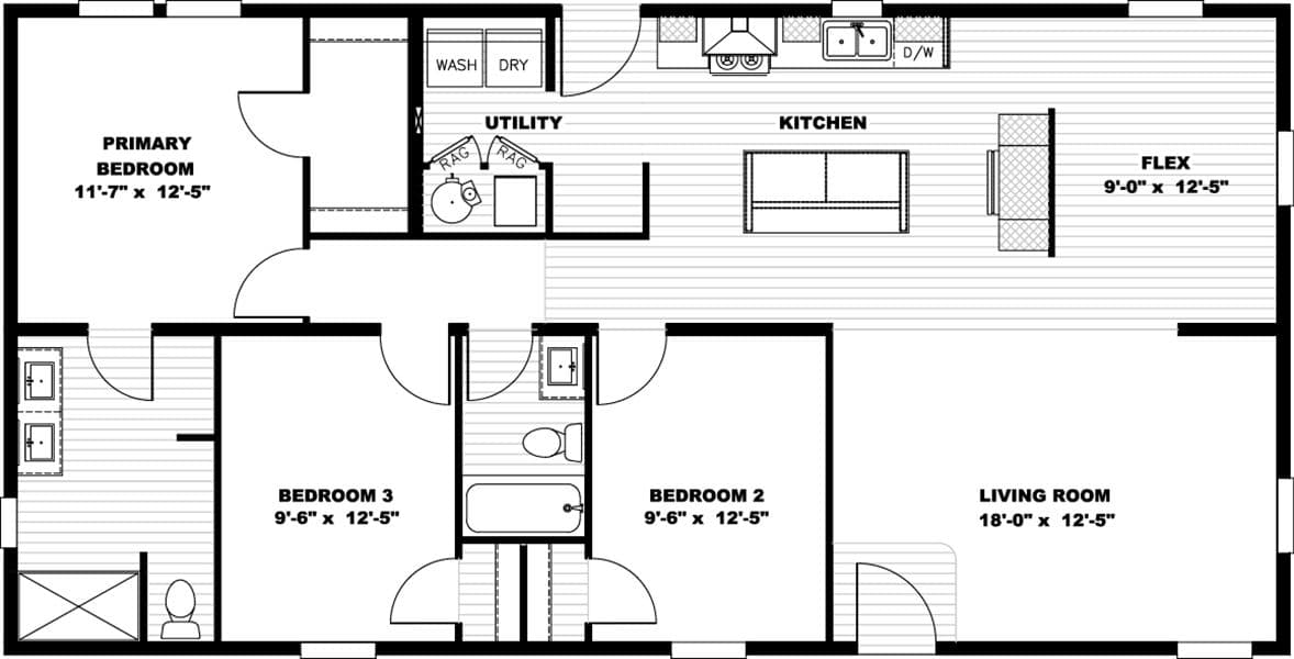 Free bird floor plan home features