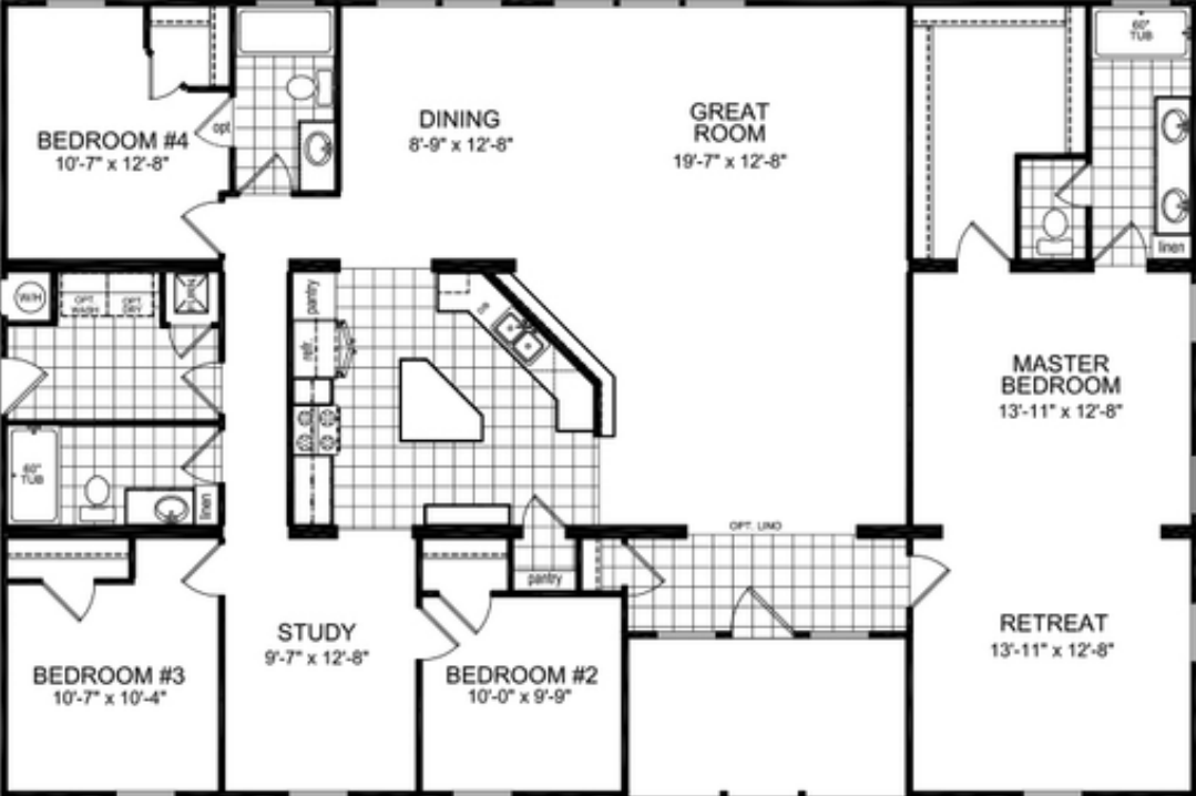 Cm-7604b floor plan home features