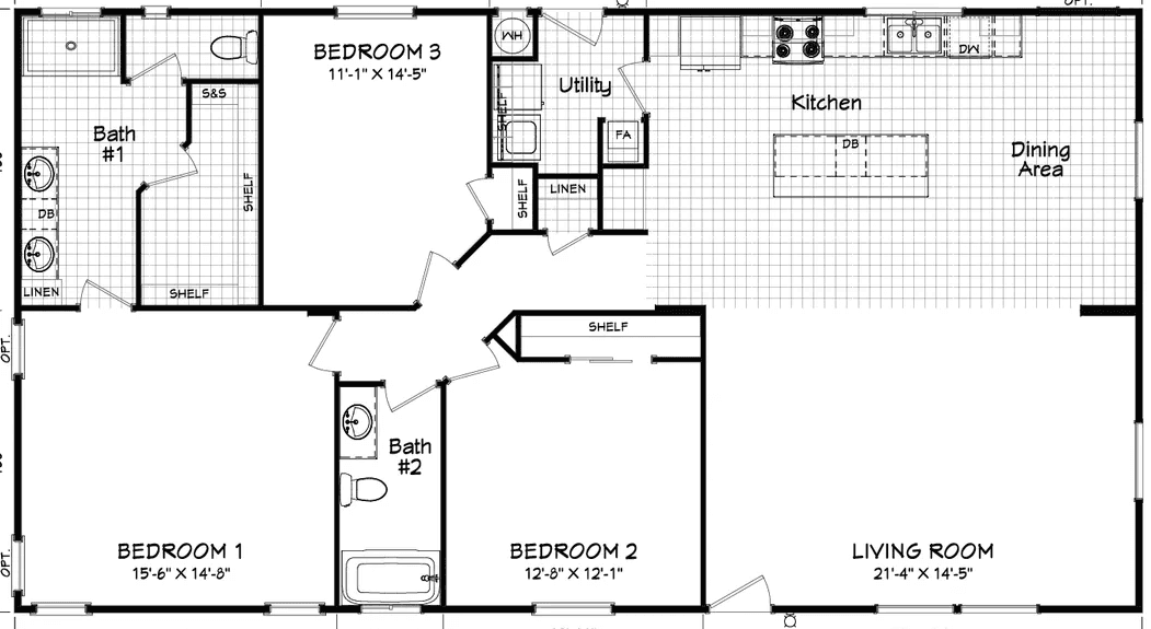 Coronado 30563f floor plan home features