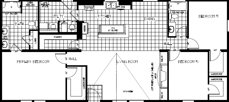 K2760a floor plan home features