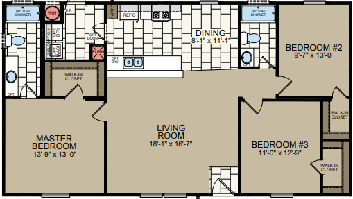 Sunrise sr2848 floor plan home features