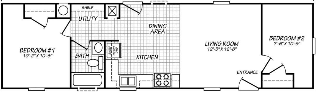 Canyon lake 14482b floor plan home features